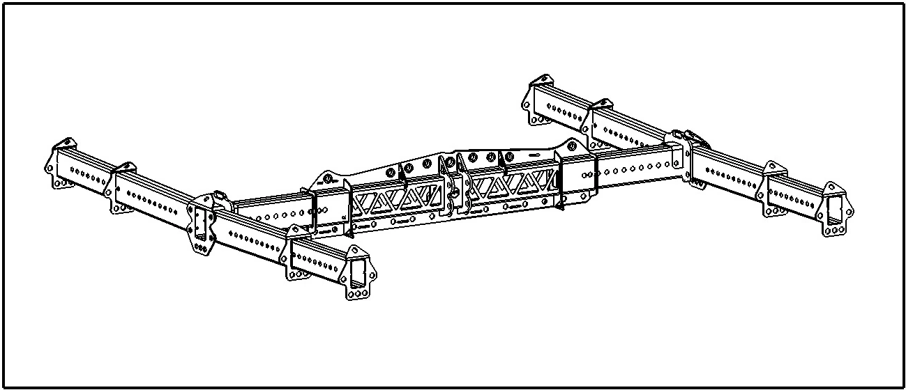 Manual drawing of the ModuBeam H-beam configuration.